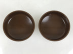 Japanese Buddhist Altar Fitting Metal Rice Offering Cup 2pc Butsugu Brown BA669