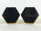 Japanese Buddhist Altar Fitting Octagon Offering Stand 2pc Set Vtg Butsugu BA29