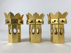 Japanese Buddhist Altar Fitting Octagon Offering Stand Kuge 6pc Wood Box BA171