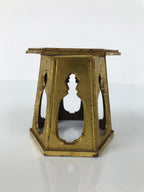 Japanese Buddhist Altar Fitting Offering Cup Stand Bukki Butsugu Gold Red BA734