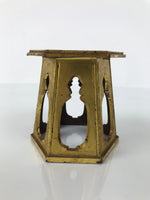 Japanese Buddhist Altar Fitting Offering Cup Stand Bukki Butsugu Gold Red BA734