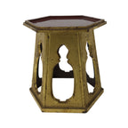 Japanese Buddhist Altar Fitting Offering Cup Stand Bukki Butsugu Gold Red BA734