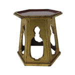 Japanese Buddhist Altar Fitting Offering Cup Stand Bukki Butsugu Gold Red BA734