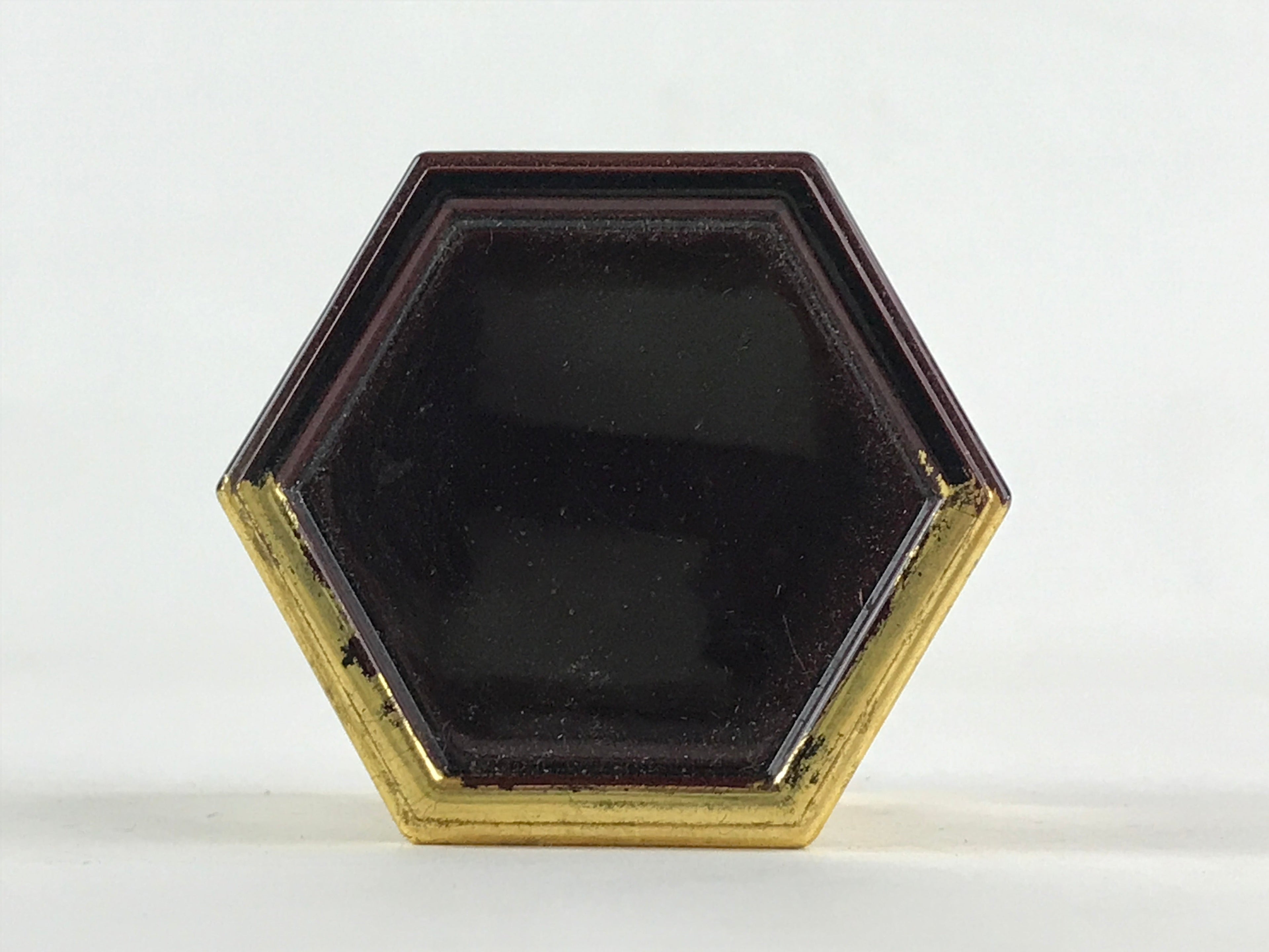 Japanese Buddhist Altar Fitting Offering Cup Stand Vtg Bukki Butsugu Gold BA28