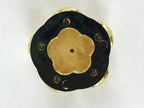 Japanese Buddhist Altar Fitting Offering Cup Stand Vtg Bukki Butsugu Gold BA31