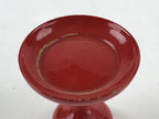 Japanese Buddhist Altar Fitting Offering Stand Pair High Cup Takatsuki Red BA26