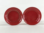 Japanese Buddhist Altar Fitting Offering Stand Pair High Cup Takatsuki Red BA26