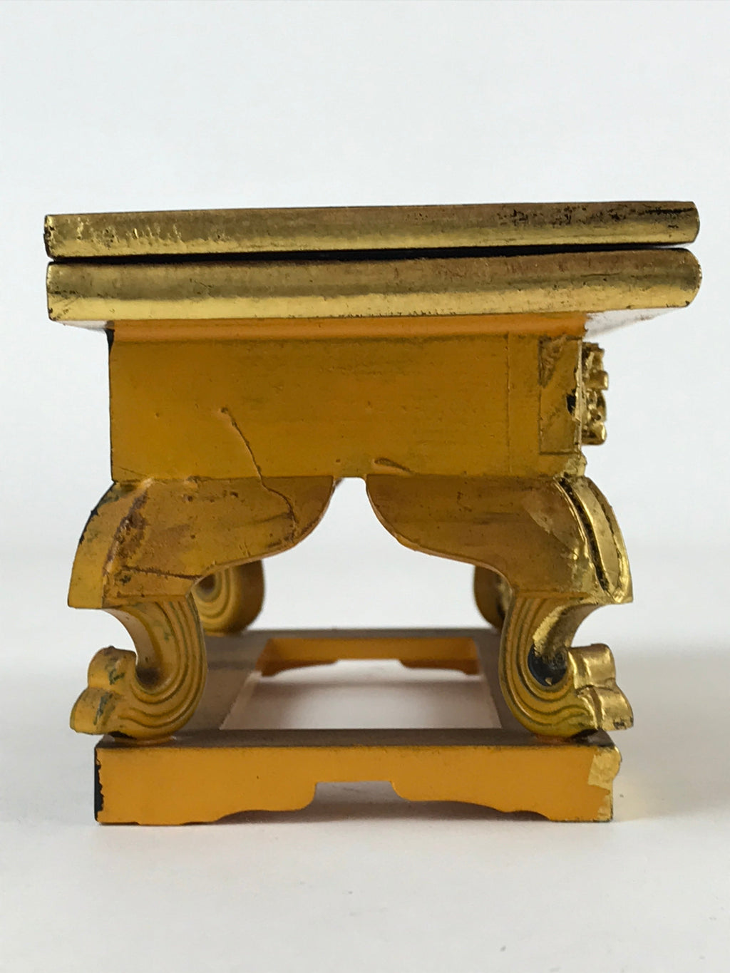 Japanese Buddhist Altar Fitting Offering Table Vtg Maejyoku Uwajyoku Gold BA206