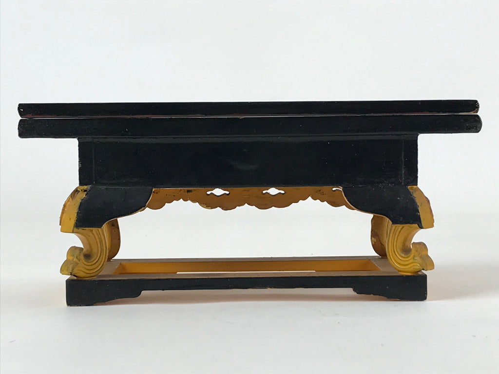 Japanese Buddhist Altar Fitting Offering Table Vtg Maejyoku Uwajyoku Gold BA206