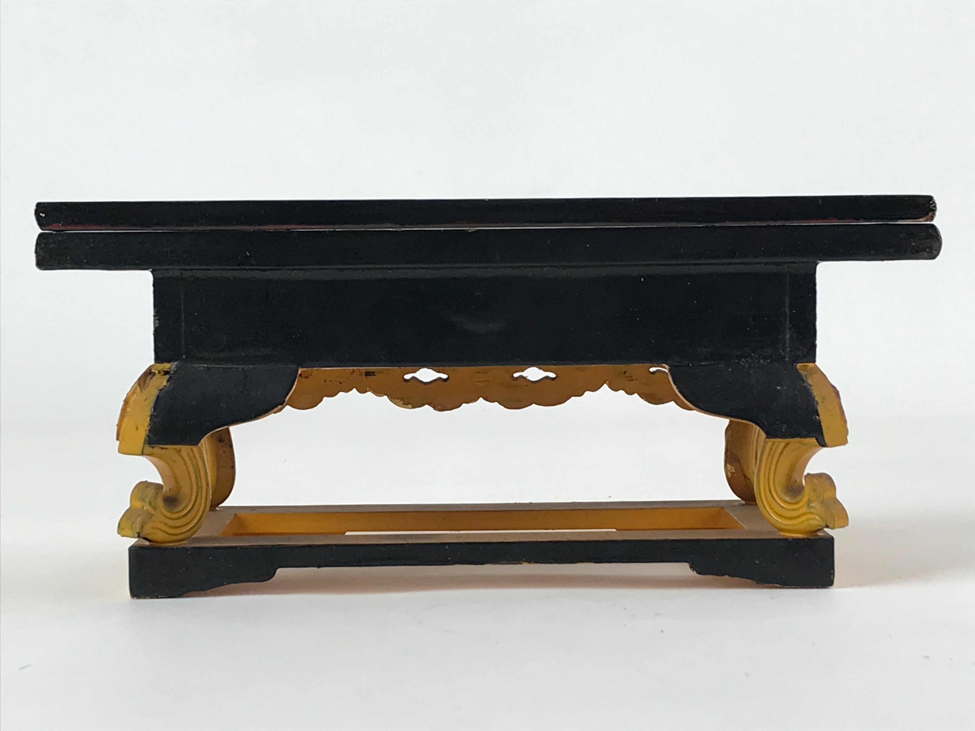 Japanese Buddhist Altar Fitting Offering Table Vtg Maejyoku Uwajyoku Gold BA206