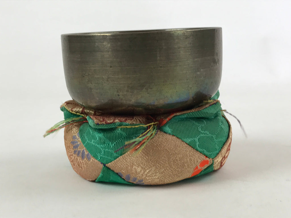 Japanese Buddhist Altar Fitting Orin Bell Singing Bowl Vtg Pillow Striker BA116