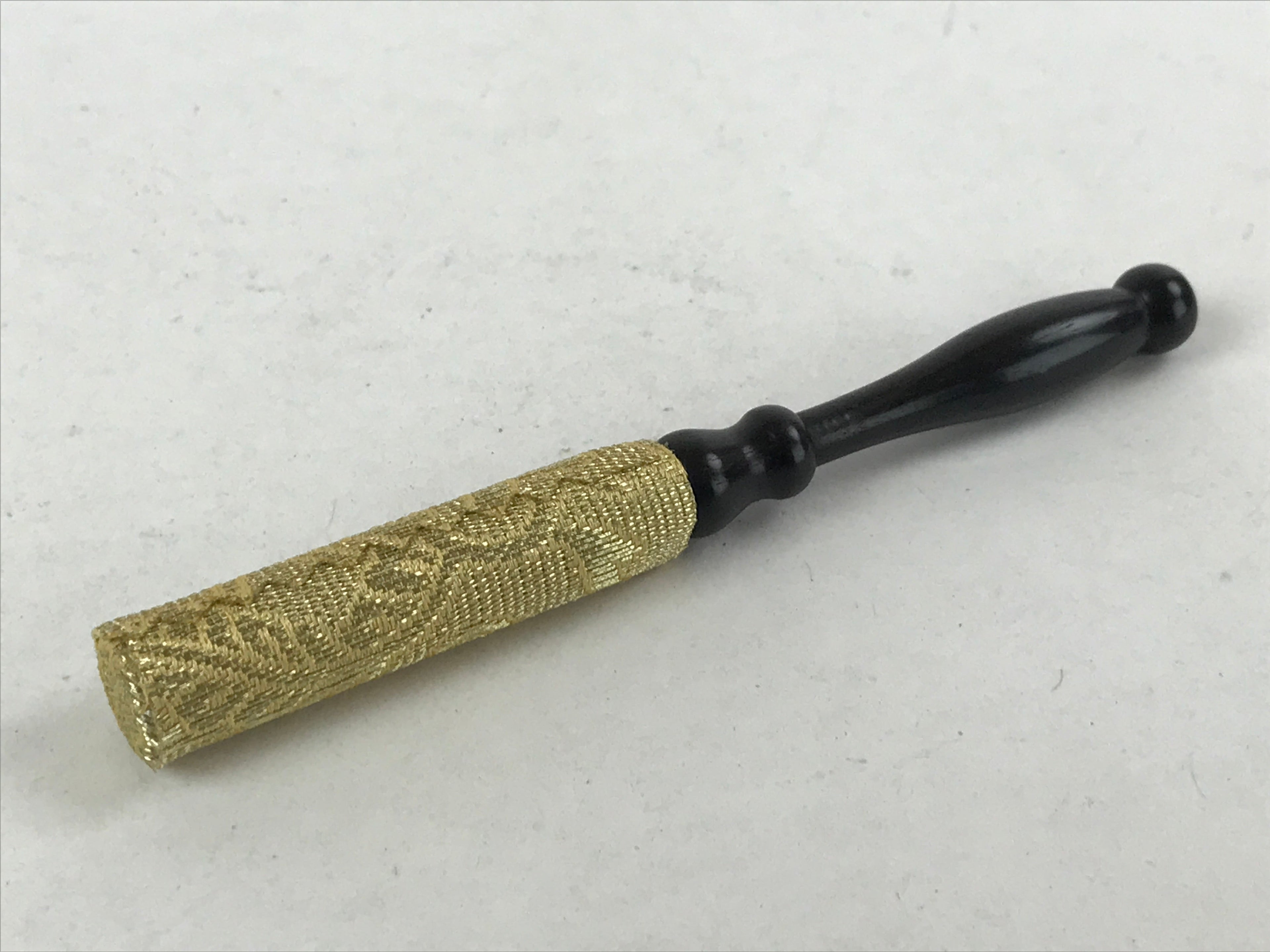 Japanese Buddhist Altar Fitting Orin Bell Singing Bowl Vtg Pillow Striker BA117