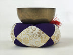 Japanese Buddhist Altar Fitting Orin Bell Singing Bowl Vtg Pillow Striker BA117