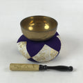 Japanese Buddhist Altar Fitting Orin Bell Singing Bowl Vtg Pillow Striker BA117