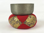 Japanese Buddhist Altar Fitting Orin Bell Singing Bowl Vtg Pillow Striker BA165