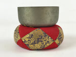 Japanese Buddhist Altar Fitting Orin Bell Singing Bowl Vtg Pillow Striker BA165