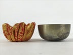 Japanese Buddhist Altar Fitting Orin Bell Singing Bowl Vtg Pillow Striker BA244