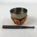 Japanese Buddhist Altar Fitting Orin Bell Singing Bowl Vtg Pillow Striker BA244