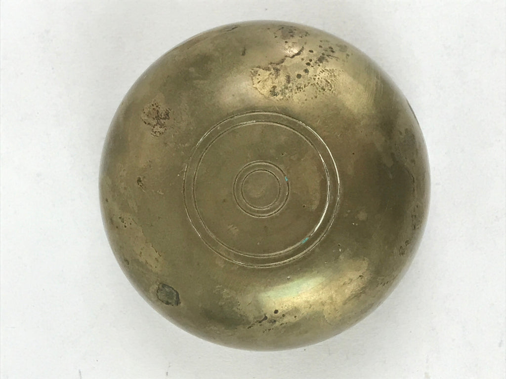 Japanese Buddhist Altar Fitting Orin Bell Vtg Bronze Bowl Pillow Striker BA62