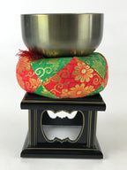 Japanese Buddhist Altar Fitting Orin Bell Vtg Singing Bowl Pillow Stand Striker
