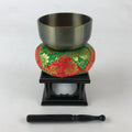 Japanese Buddhist Altar Fitting Orin Bell Vtg Singing Bowl Pillow Stand Striker