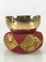Japanese Buddhist Altar Fitting Orin Bell Vtg Singing Bowl Pillow Striker Butsugu