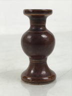 Japanese Buddhist Altar Fitting Porcelain Flower Vase Vtg Hanatate Brown BA649