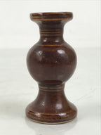 Japanese Buddhist Altar Fitting Porcelain Flower Vase Vtg Hanatate Brown BA649