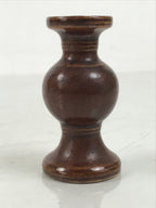 Japanese Buddhist Altar Fitting Porcelain Flower Vase Vtg Hanatate Brown BA649