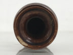 Japanese Buddhist Altar Fitting Porcelain Flower Vase Vtg Hanatate Brown BA649