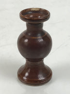 Japanese Buddhist Altar Fitting Porcelain Flower Vase Vtg Hanatate Brown BA649