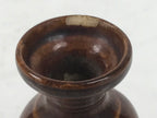 Japanese Buddhist Altar Fitting Porcelain Flower Vase Vtg Hanatate Brown BA649