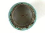 Japanese Buddhist Altar Fitting Porcelain Incense Burner Koro Vtg Green BA188