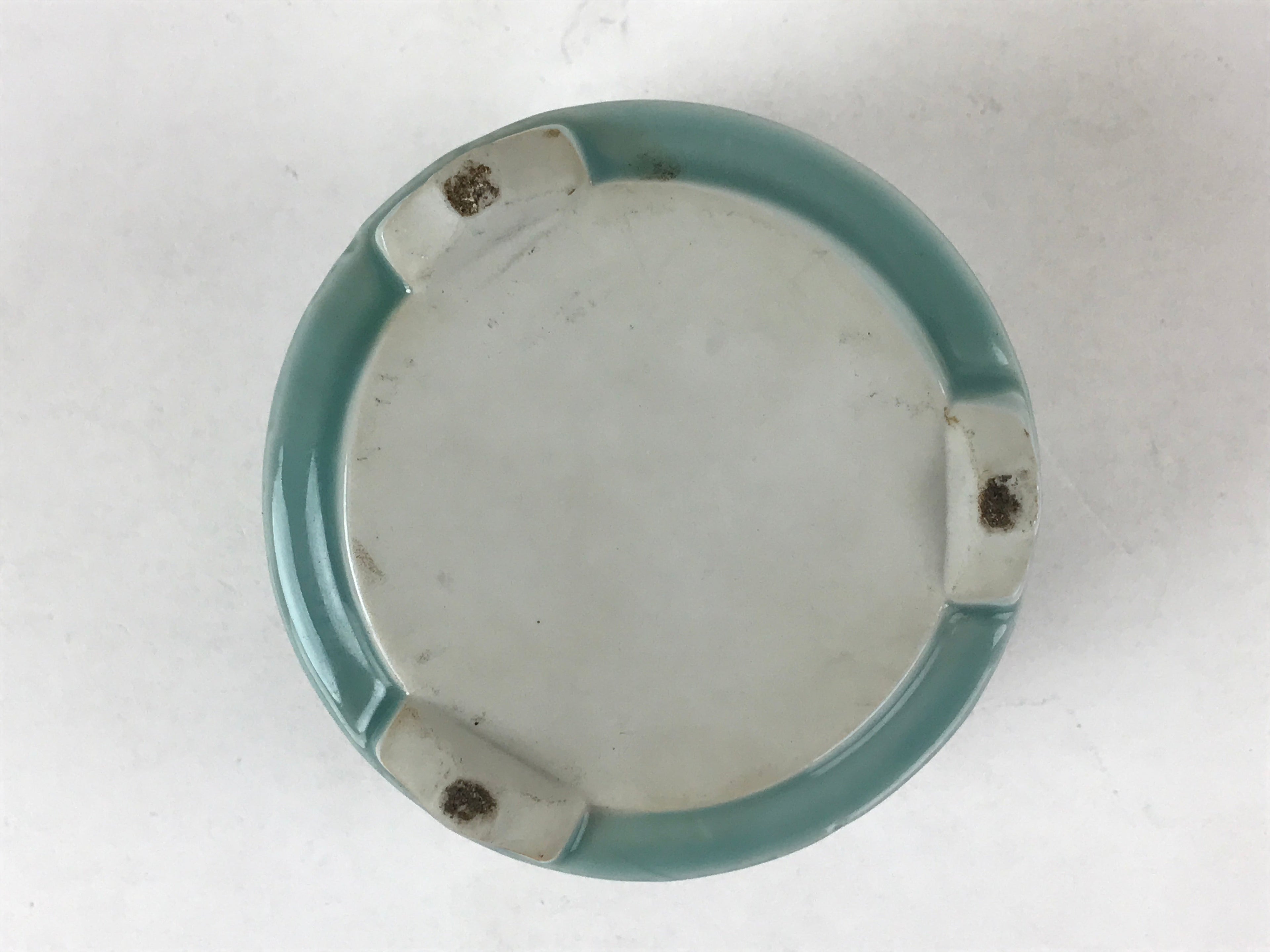 Japanese Buddhist Altar Fitting Porcelain Incense Burner Koro Vtg Green BA188