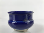 Japanese Buddhist Altar Fitting Porcelain Incense Burner Vtg Koro Blue Cup BA274