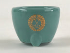 Japanese Buddhist Altar Fitting Porcelain Incense Burner Vtg Koro Blue Cup BA34