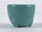 Japanese Buddhist Altar Fitting Porcelain Incense Burner Vtg Koro Blue Cup BA34