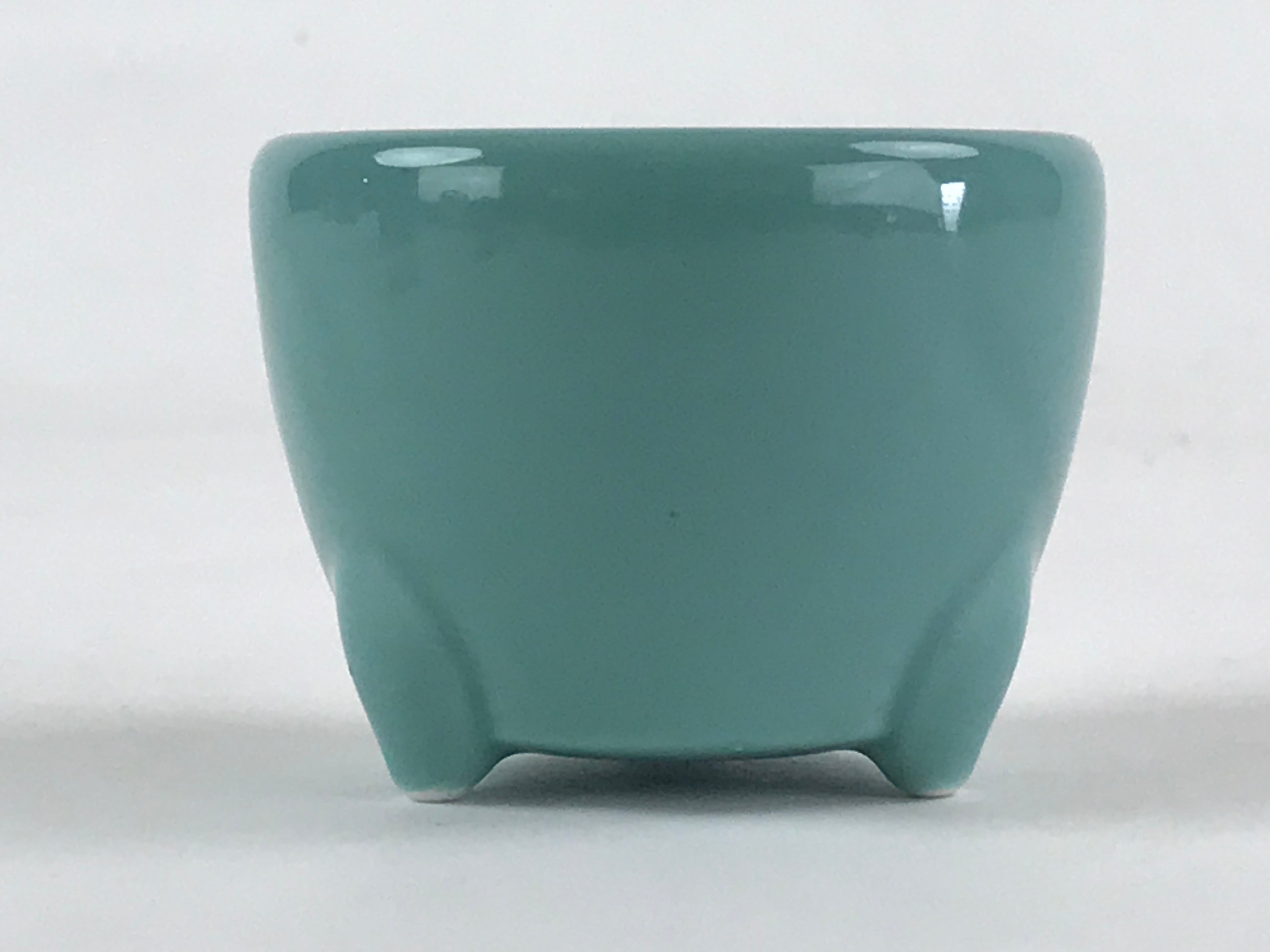 Japanese Buddhist Altar Fitting Porcelain Incense Burner Vtg Koro Blue Cup BA34