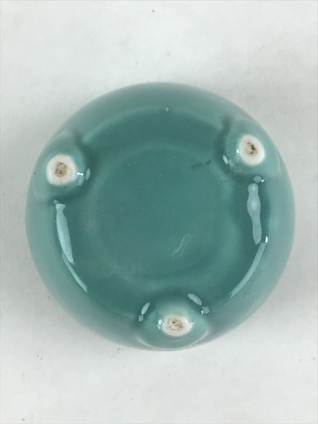 Japanese Buddhist Altar Fitting Porcelain Incense Burner Vtg Koro Blue Cup BA34