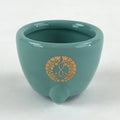 Japanese Buddhist Altar Fitting Porcelain Incense Burner Vtg Koro Blue Cup BA34
