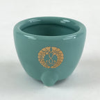 Japanese Buddhist Altar Fitting Porcelain Incense Burner Vtg Koro Blue Cup BA34