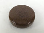 Japanese Buddhist Altar Fitting Resin Incense Container Kogo Brown Gold BA916