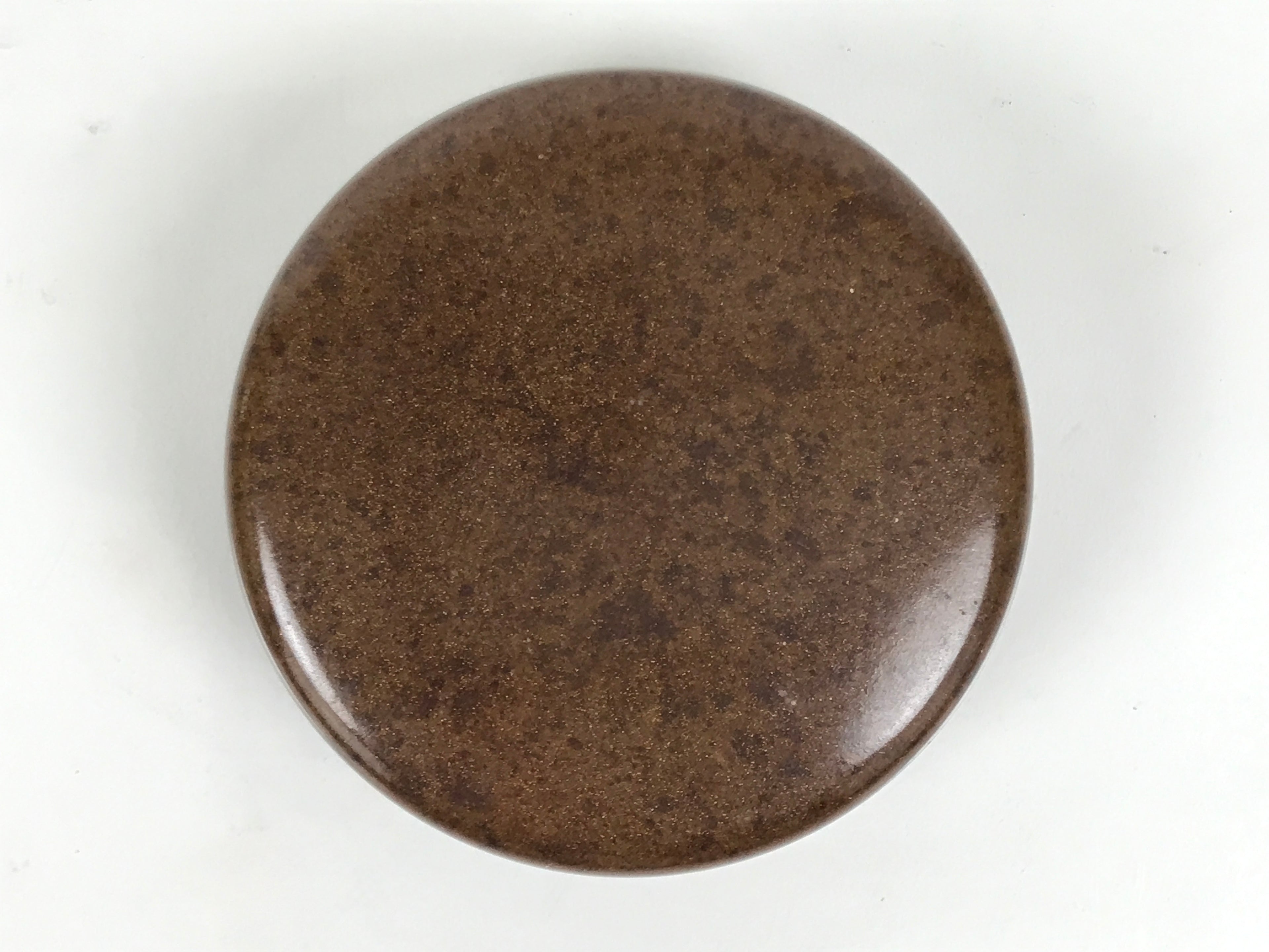 Japanese Buddhist Altar Fitting Resin Incense Container Kogo Brown Gold BA916