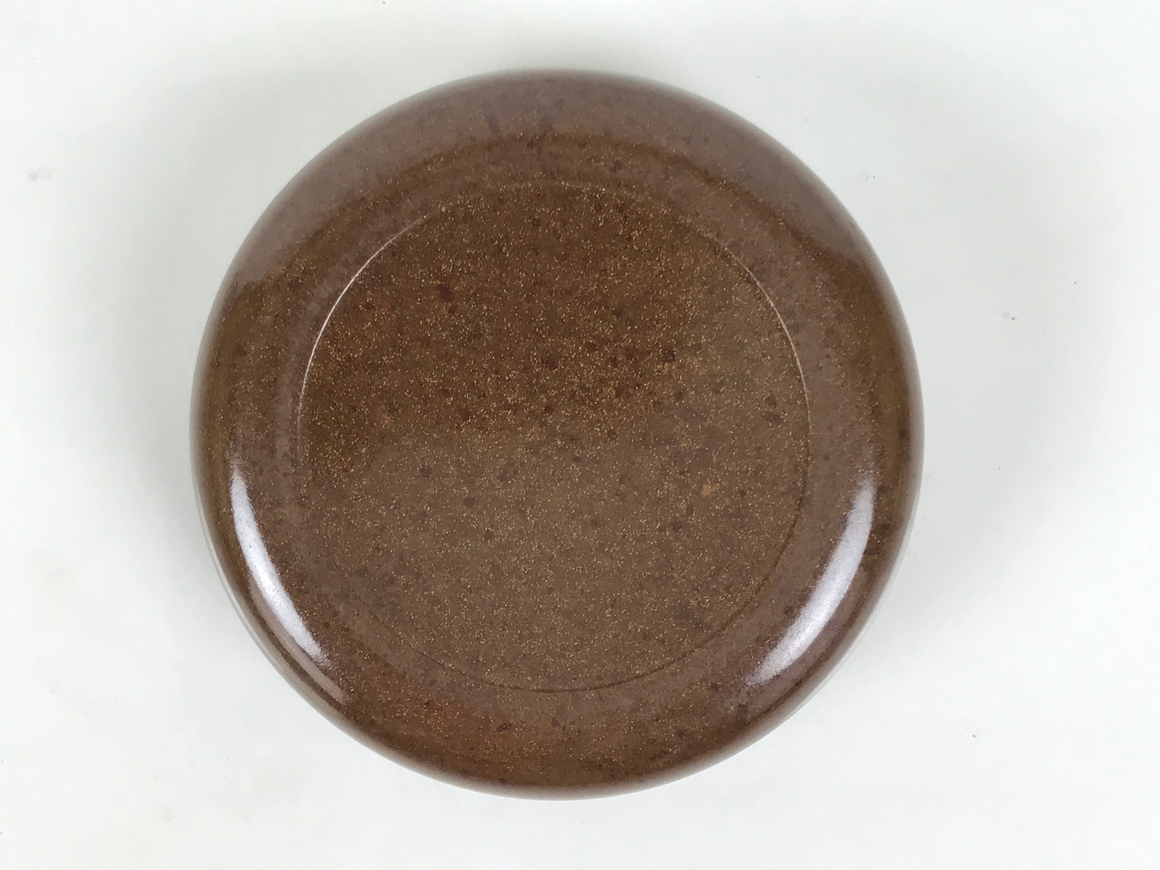 Japanese Buddhist Altar Fitting Resin Incense Container Kogo Brown Gold BA916