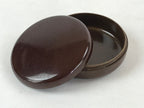 Japanese Buddhist Altar Fitting Resin Incense Container Kogo Vtg Brown BA113