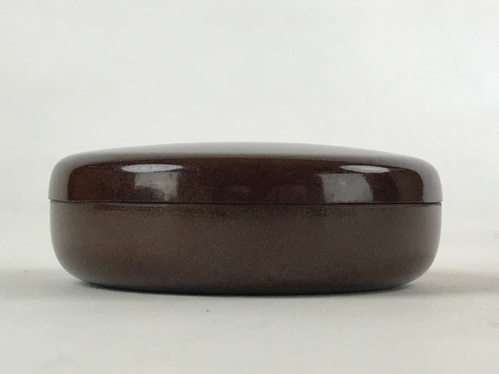 Japanese Buddhist Altar Fitting Resin Incense Container Kogo Vtg Brown BA113