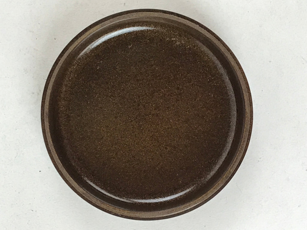 Japanese Buddhist Altar Fitting Resin Incense Container Kogo Vtg Brown BA113