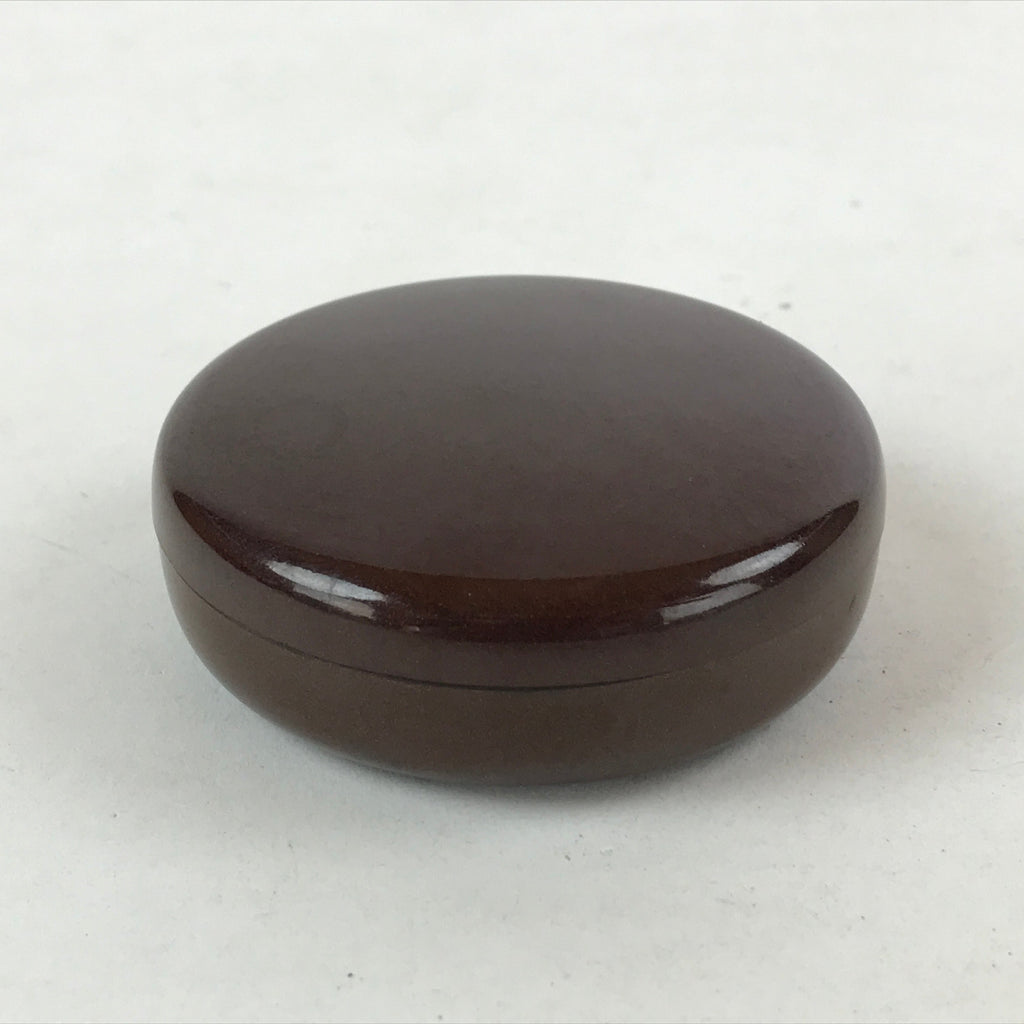 Japanese Buddhist Altar Fitting Resin Incense Container Kogo Vtg Brown BA113