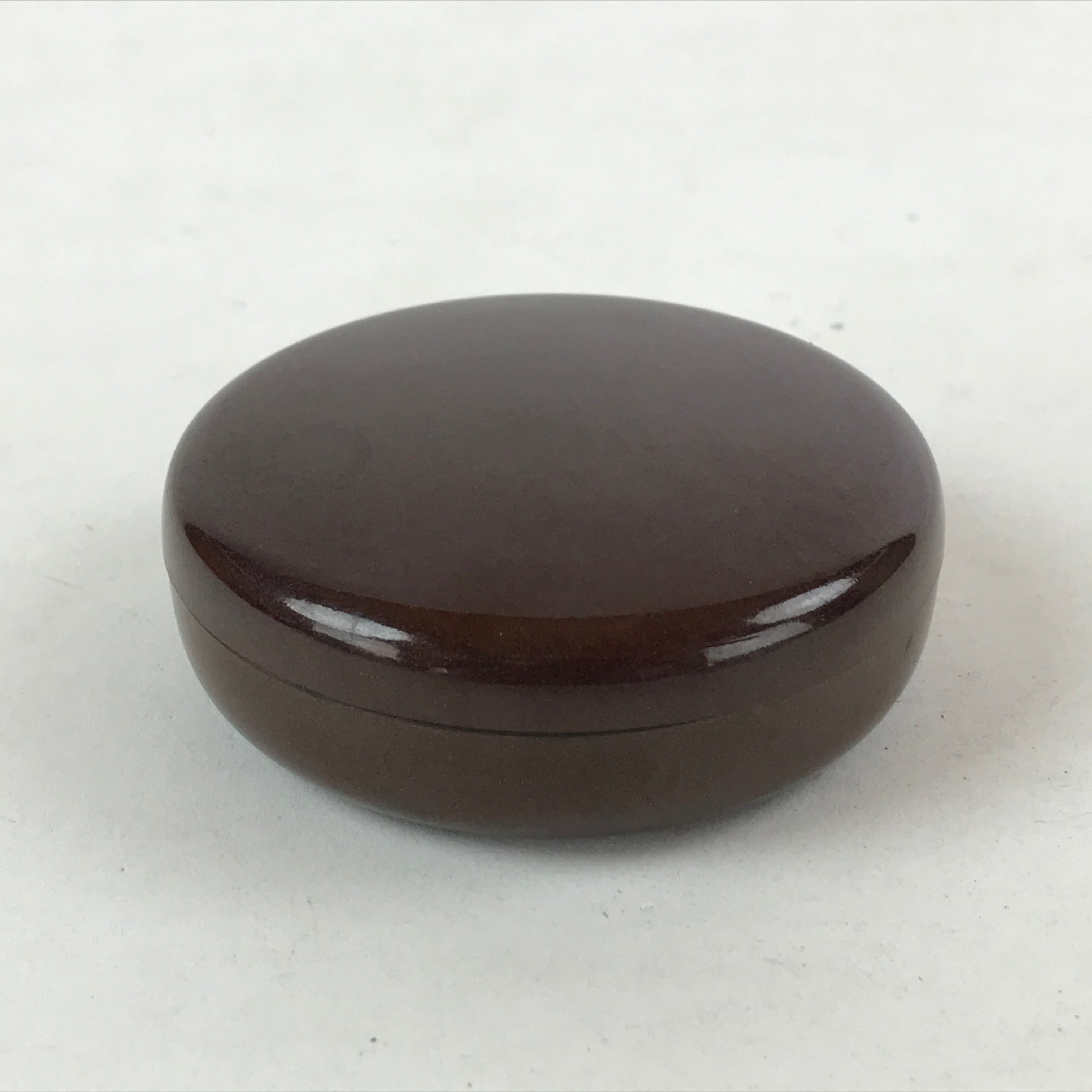Japanese Buddhist Altar Fitting Resin Incense Container Kogo Vtg Brown BA113