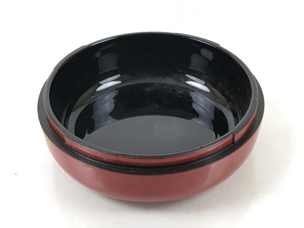 Japanese Buddhist Altar Fitting Resin Incense Container Kogo Vtg Red Round BA527